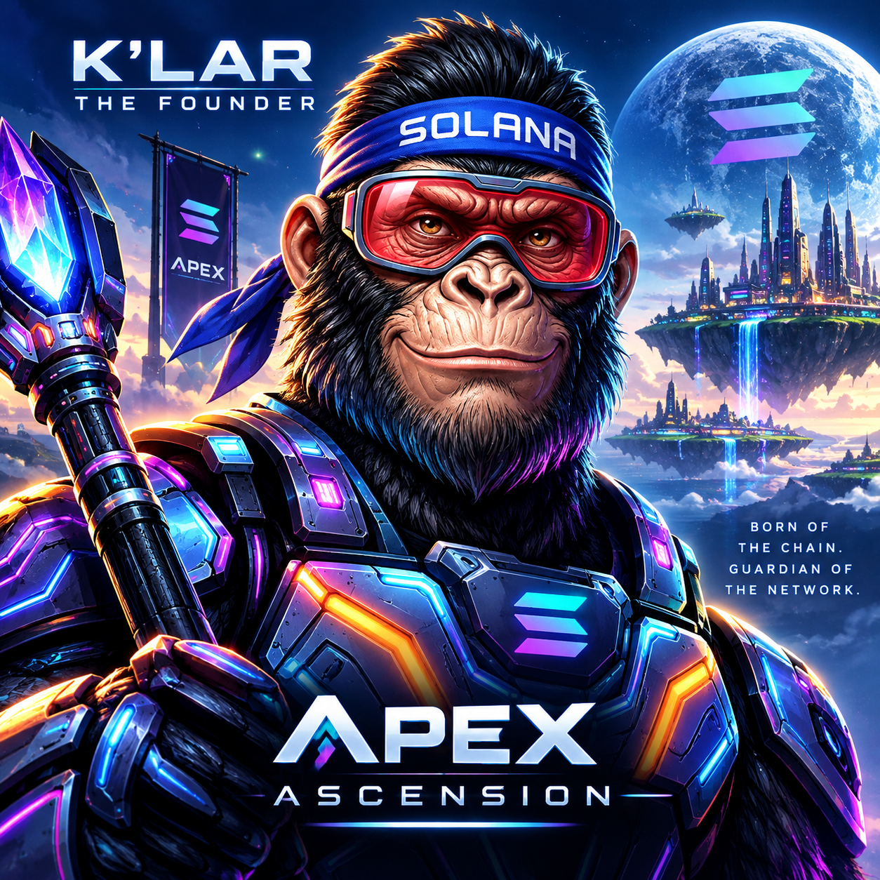 K'lar the Founder, before the floating city